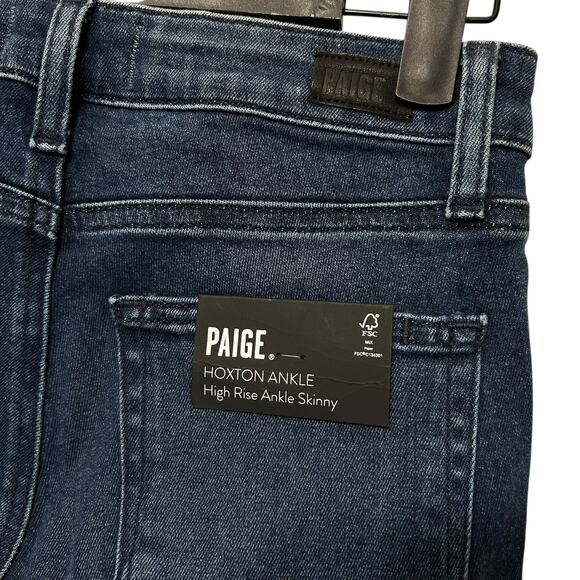 PAIGE Hoxton Ankle High Rise Skinny Jeans NWT Women's Sz 24 Tonal Layland Chic - Picture 6 of 8